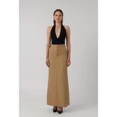 Zoe Maxi Skirt Taupe